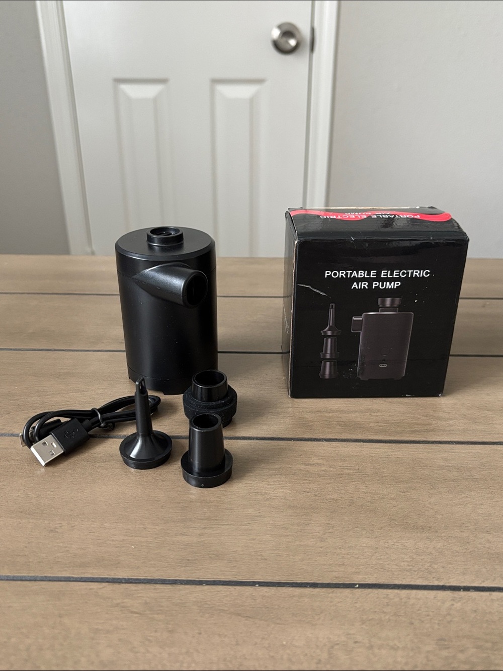 227. Portable Electric Air Pump - Black